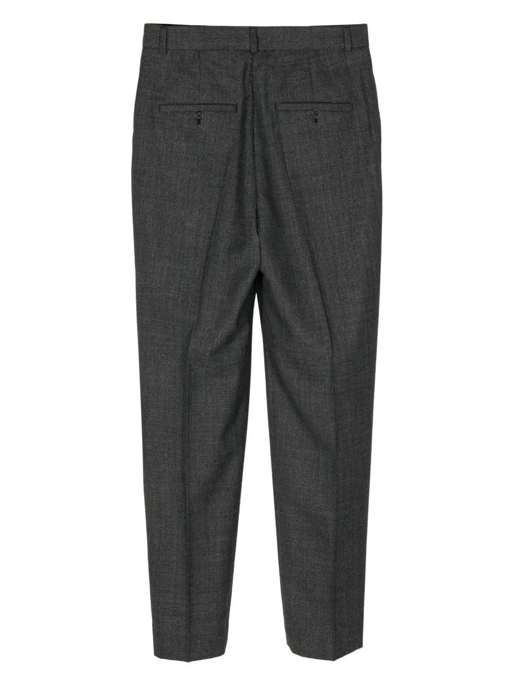 Mélange-Effect Tailored Trousers
