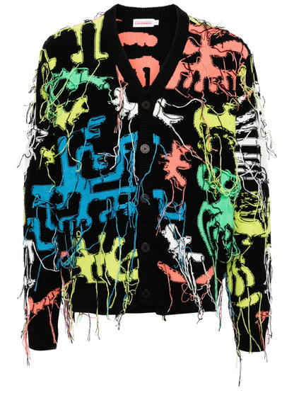 Fringed Cotton Cardigan
