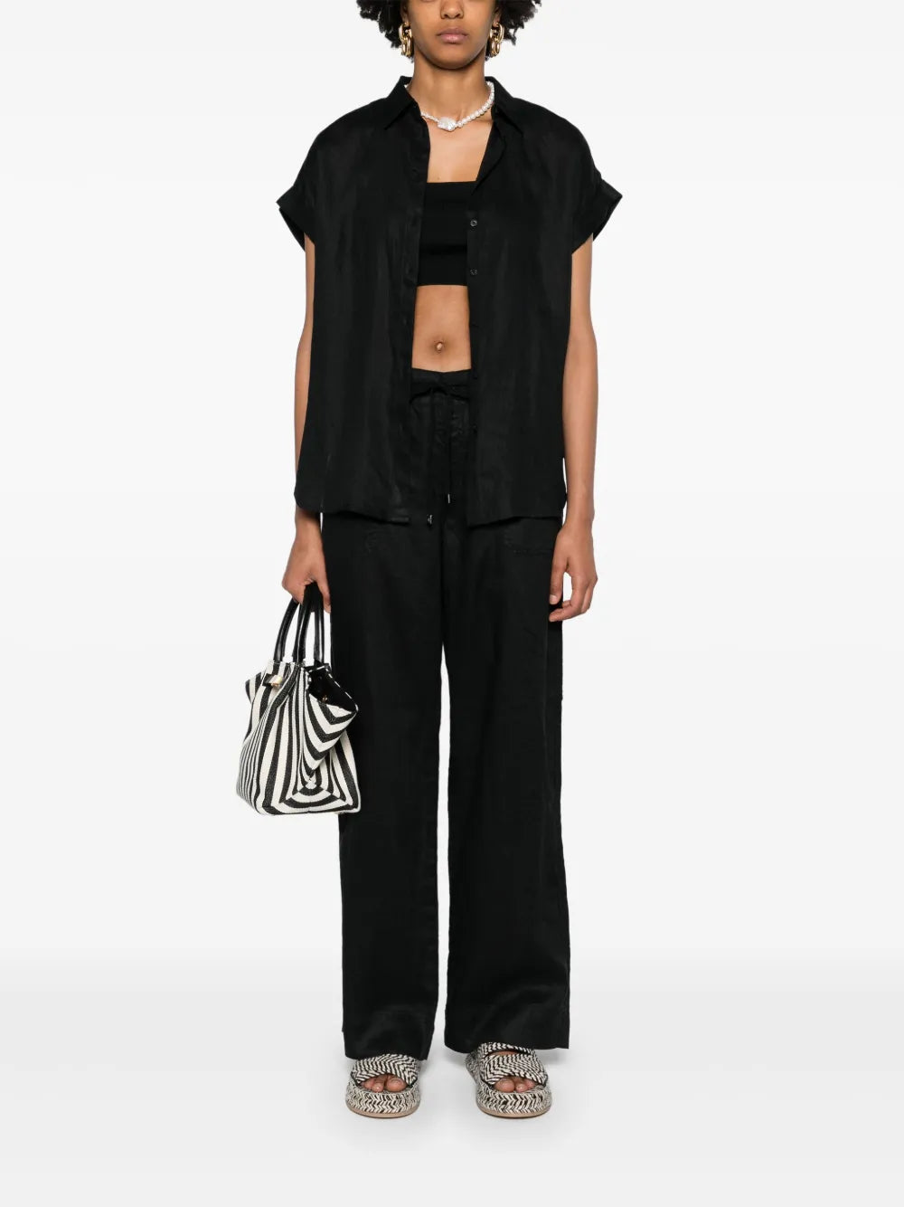 Button-Up Linen Shirt