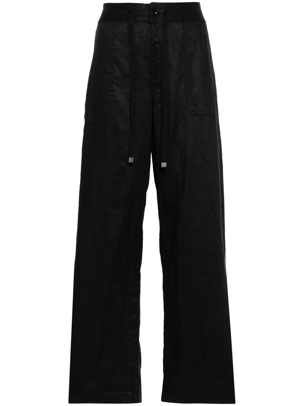 Drawstring-Waist Linen Trousers