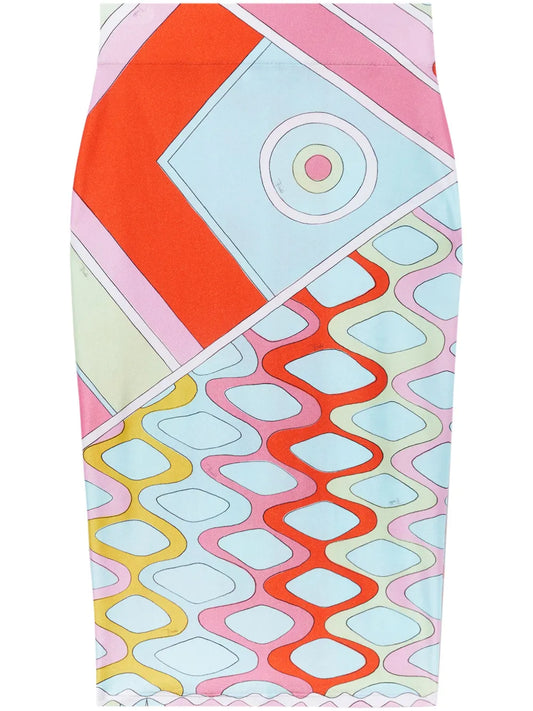 Vivara-Print Pencil Skirt