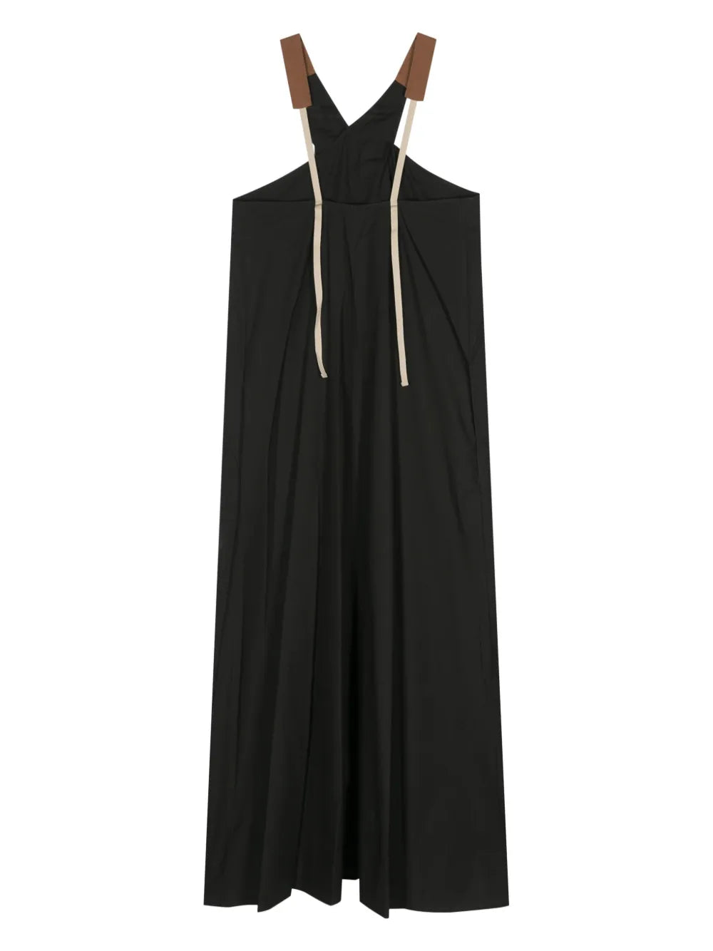 Crossover-Strap Poplin Midi Dress