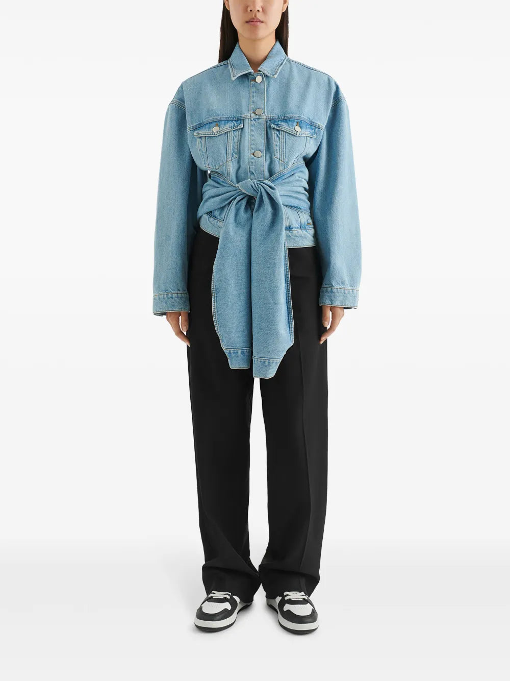 Waist Front-Tie Jacket
