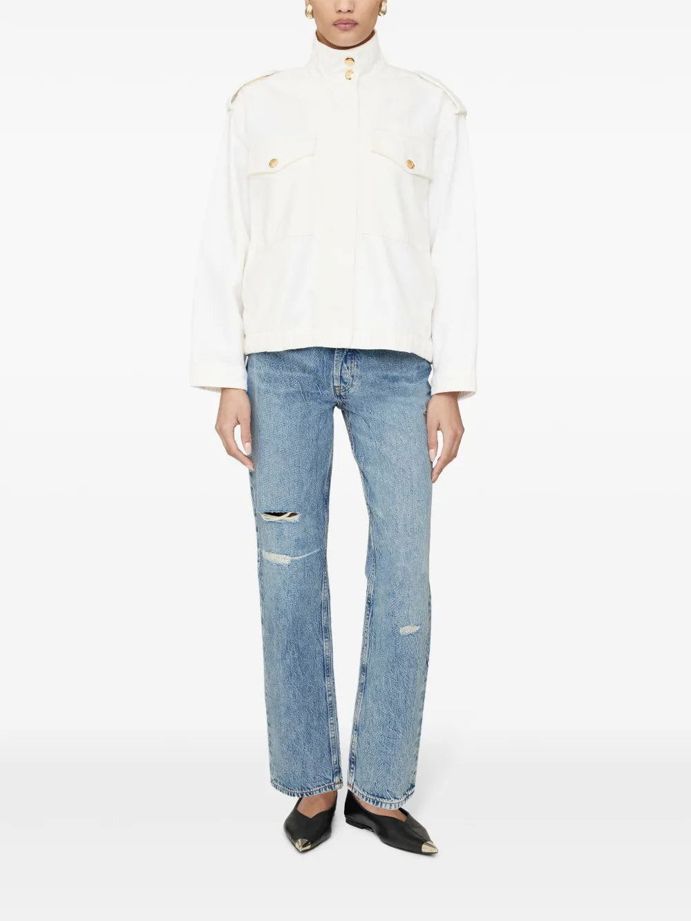 Audrey Logo-Buttons Jacket
