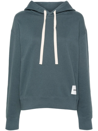 Appliqué-Logo Cotton Hoodie