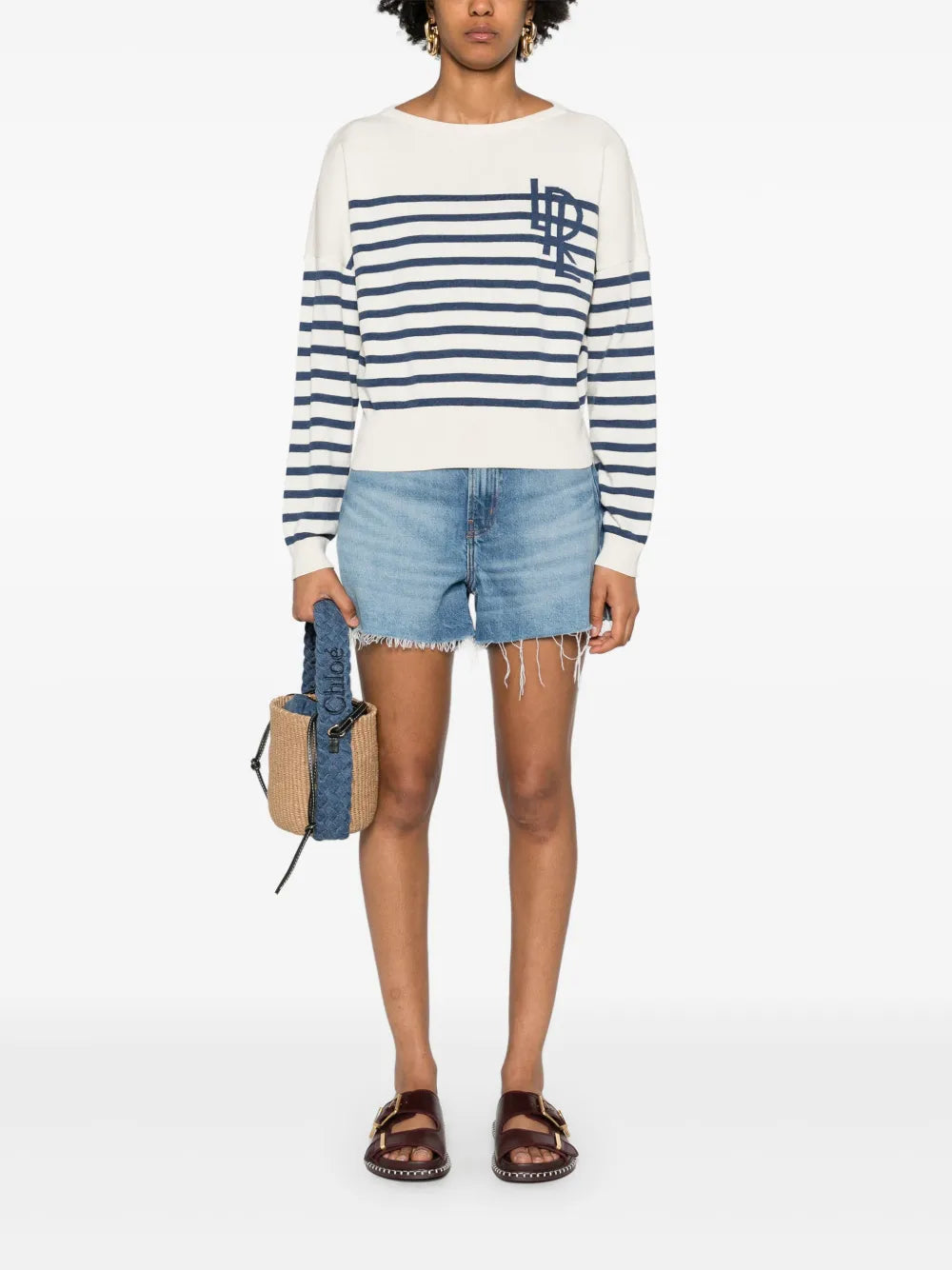 Hainvette Striped Cotton Jumper