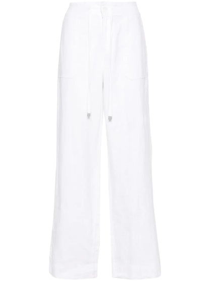 Drawstring-Waist Linen Trousers