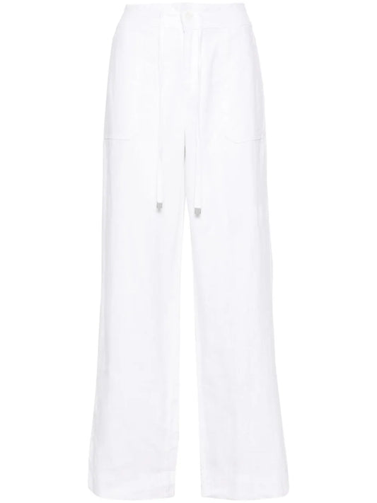 Drawstring-Waist Linen Trousers