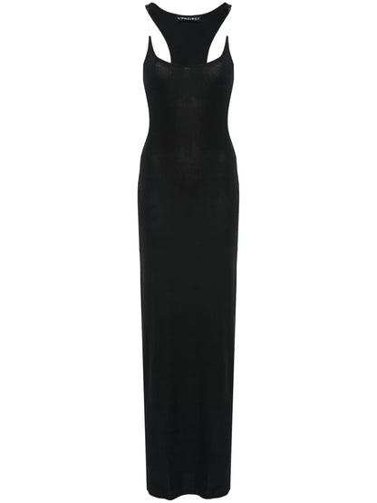 Fine-Ribbed Maxi Dress