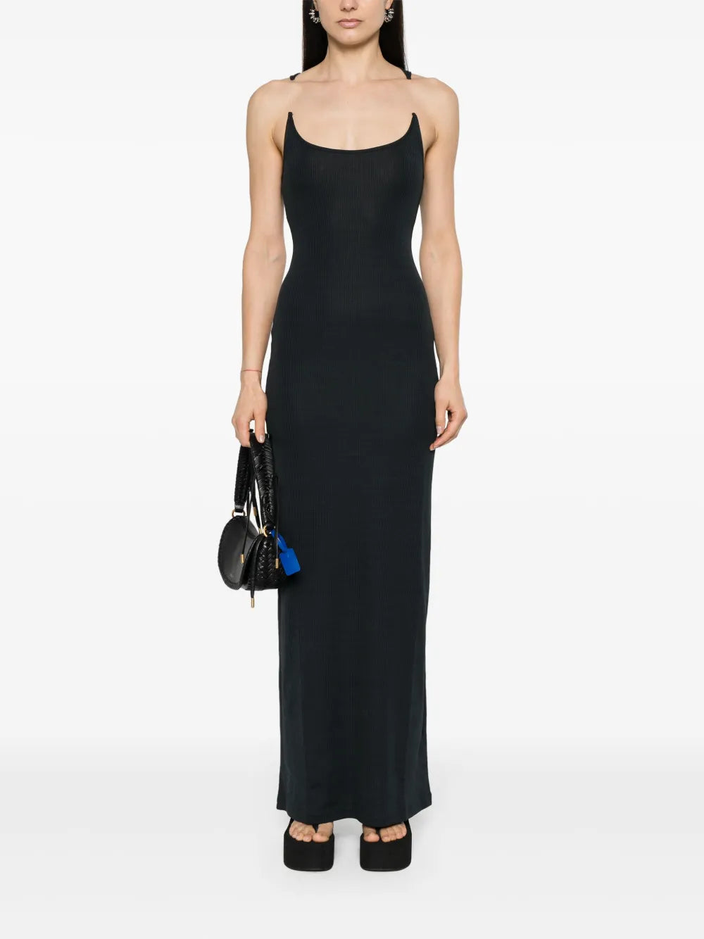 Fine-Ribbed Maxi Dress