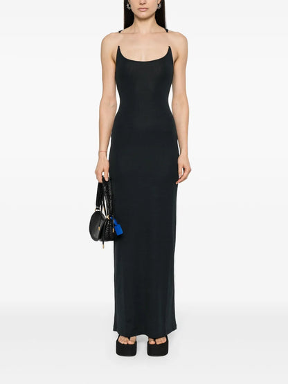 Fine-Ribbed Maxi Dress