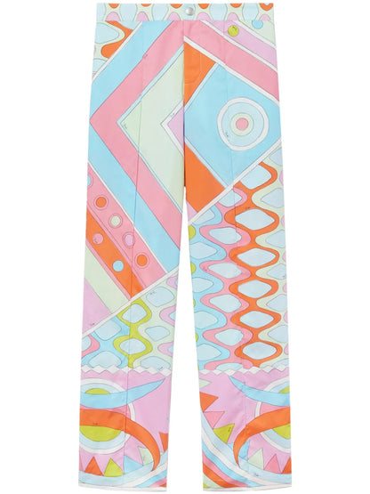 Vivara-Print Cotton Trousers