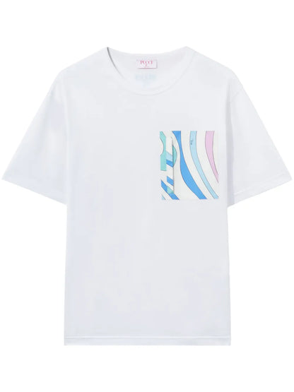 Marmo-Print Cotton T-Shirt