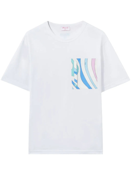 Marmo-Print Cotton T-Shirt