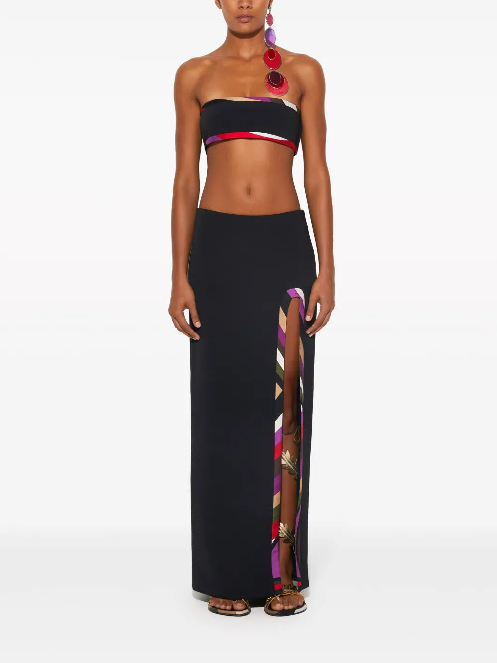 Iride-Trim Maxi Skirt