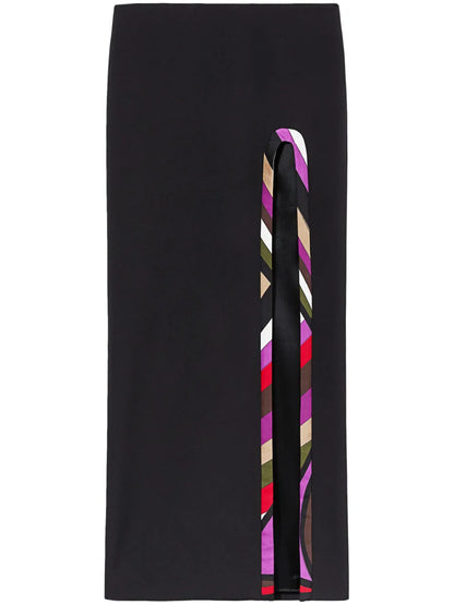 Iride-Trim Maxi Skirt