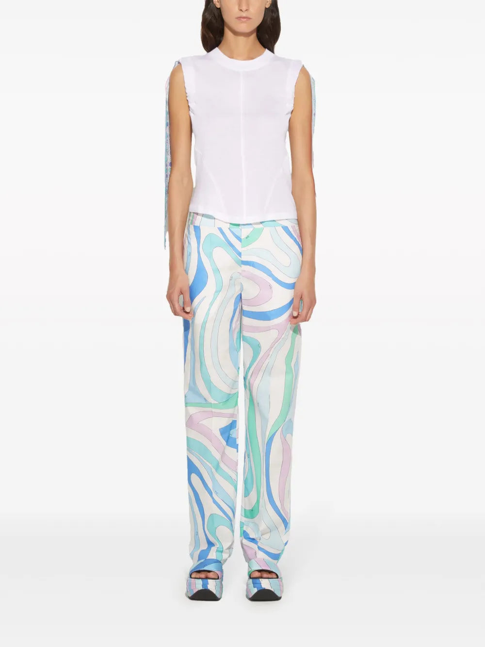 Iride-Print Cotton T-Shirt
