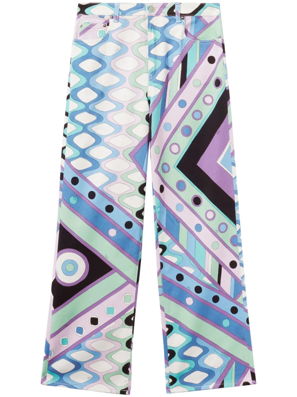 Vivara-Print Wide-Leg Trousers