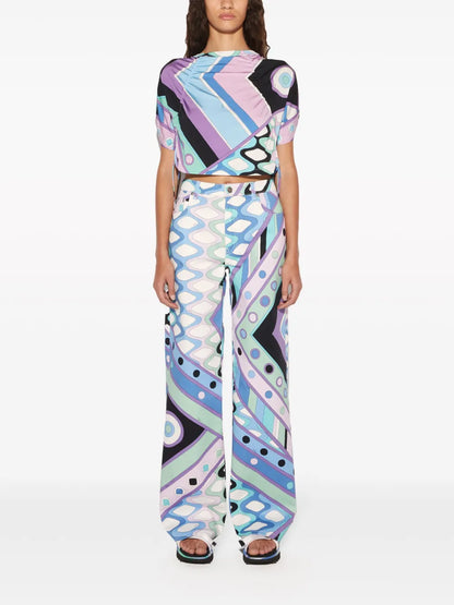 Vivara-Print Wide-Leg Trousers