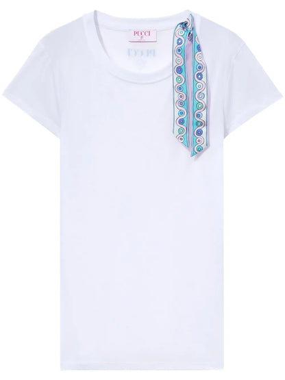 Iride-Print Cotton T-Shirt