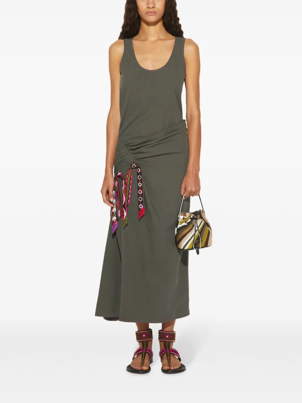 Vivara-Trim Draped Dress