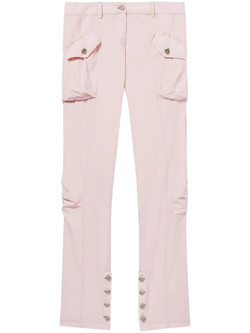 Toile Cotton-Silk Blend Cargo Trousers