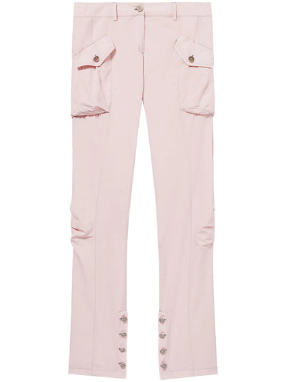 Toile Cotton-Silk Blend Cargo Trousers
