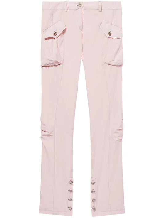 Toile Cotton-Silk Blend Cargo Trousers
