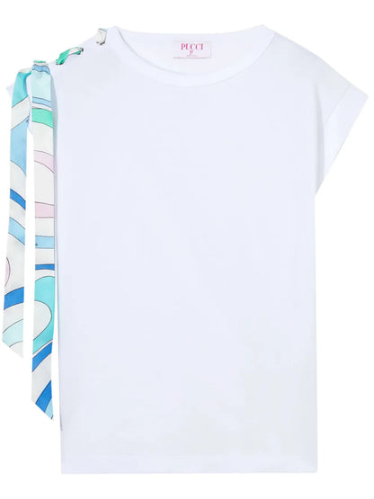 Marmo-Print Cotton T-Shirt
