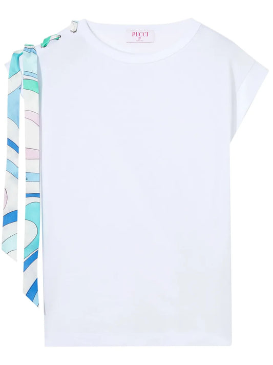 Marmo-Print Cotton T-Shirt
