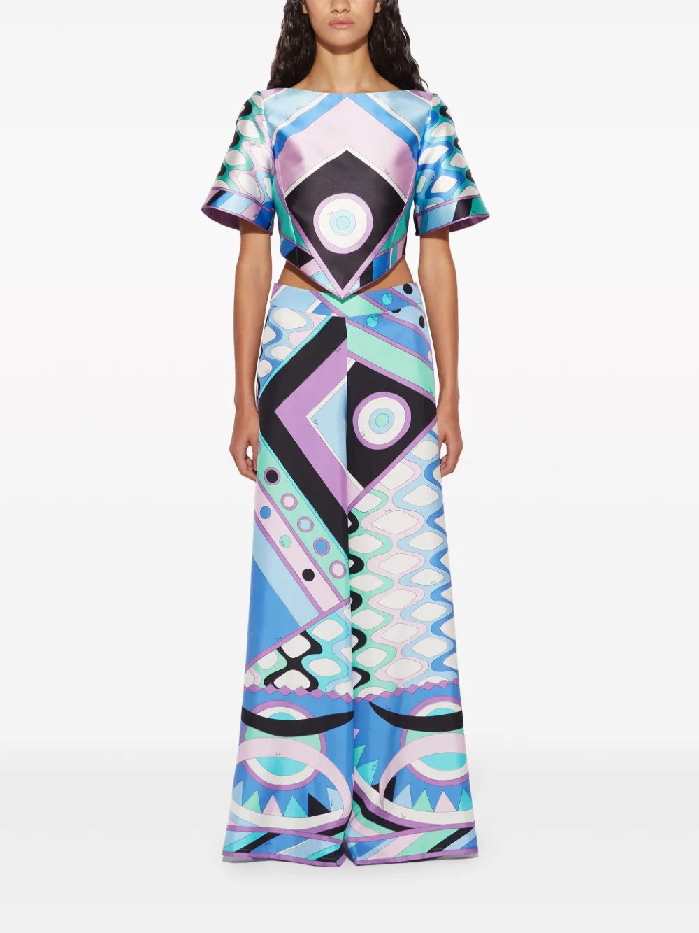 Vivara-Print Satin Top