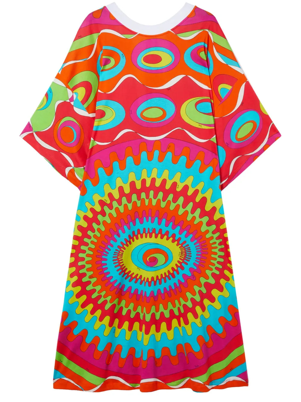 Bersaglio-Print T-Shirt Maxi Dress
