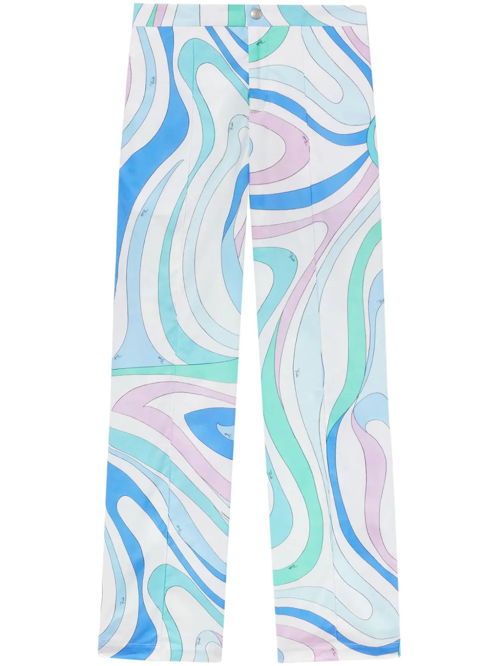 Marmo-Print Cotton Trousers