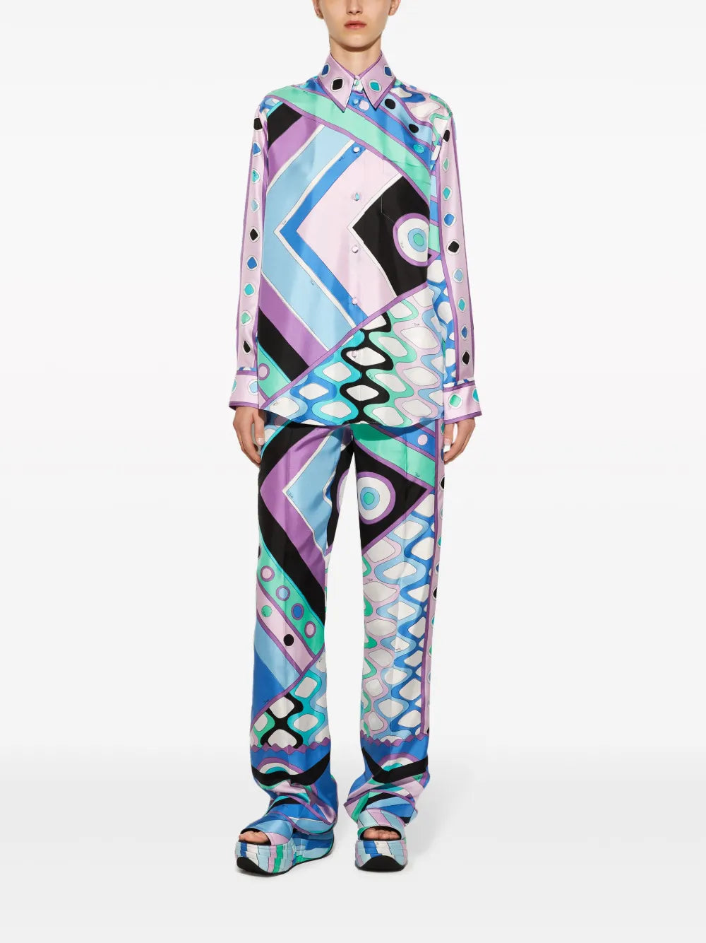 Vivara-Print Silk Shirt