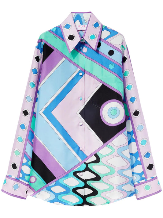 Vivara-Print Silk Shirt