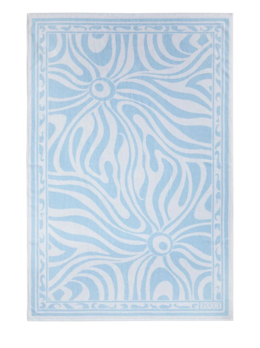 Marmo-Jacquard Cotton Towel