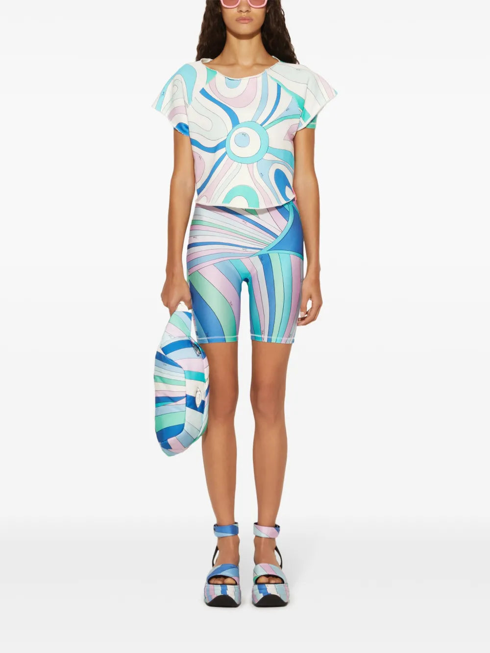 Marmo-Print Cotton T-Shirt