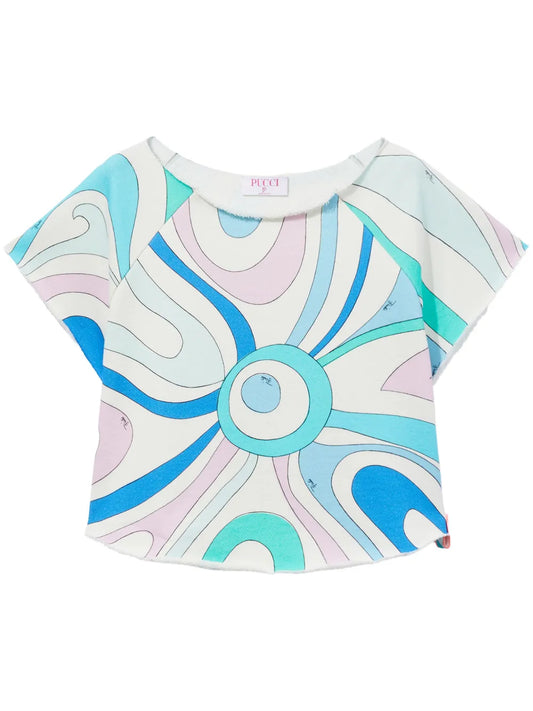 Marmo-Print Cotton T-Shirt