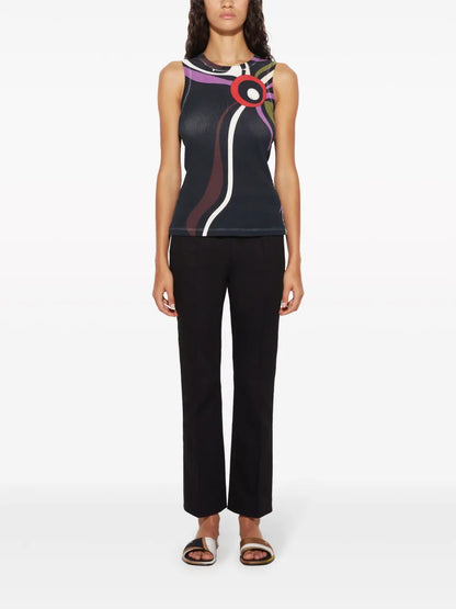 Marmo-Print Tank Top
