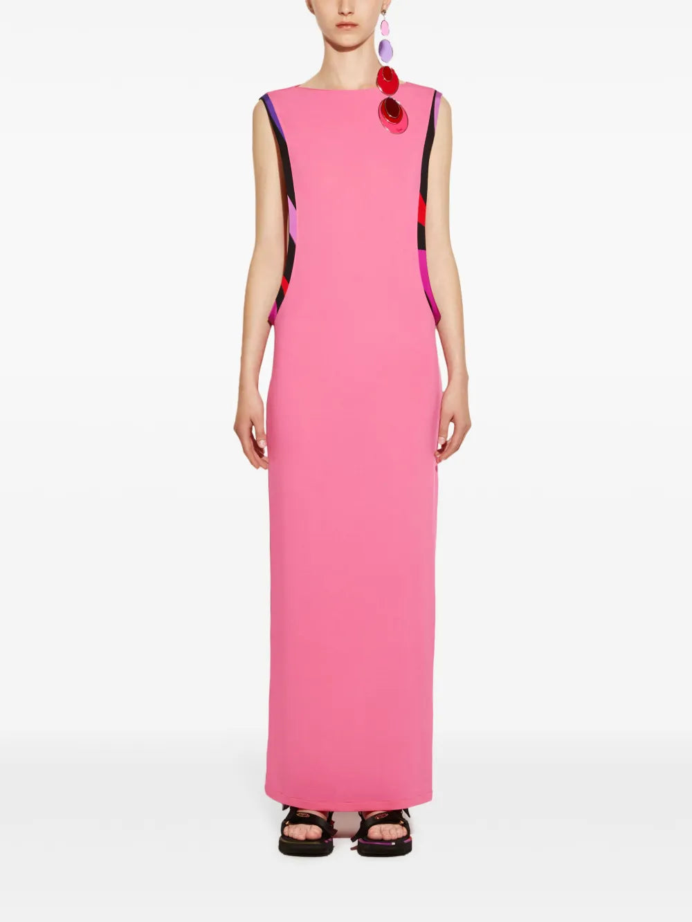 Marmo-Print Maxi Dress