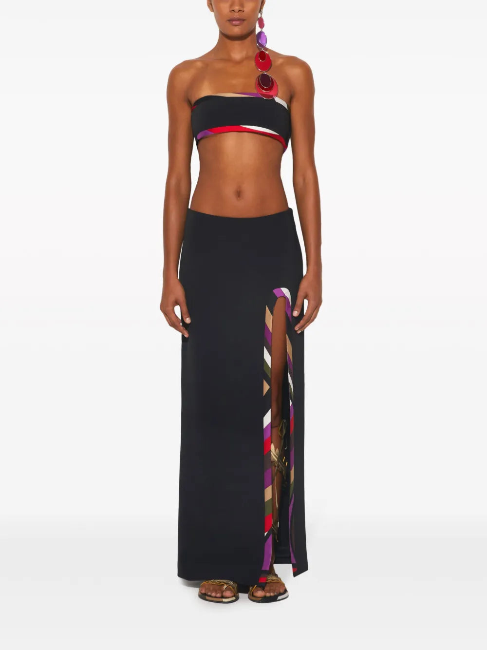 Iride-Print Bandeau Top