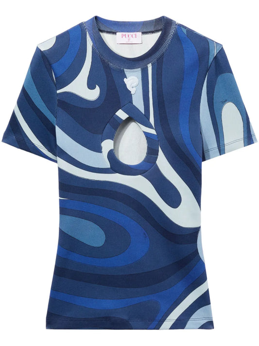 Marmo-Print T-Shirt