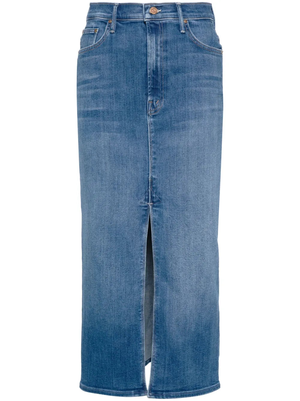The Reverse Pencil Pusher Denim Skirt
