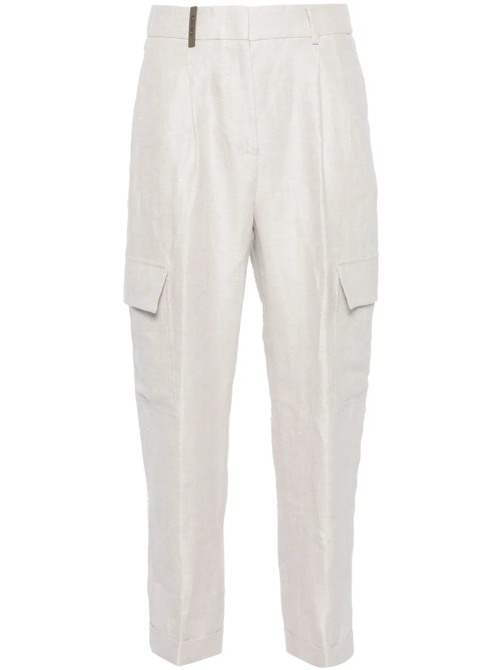 High-Waist Cropped Trousers