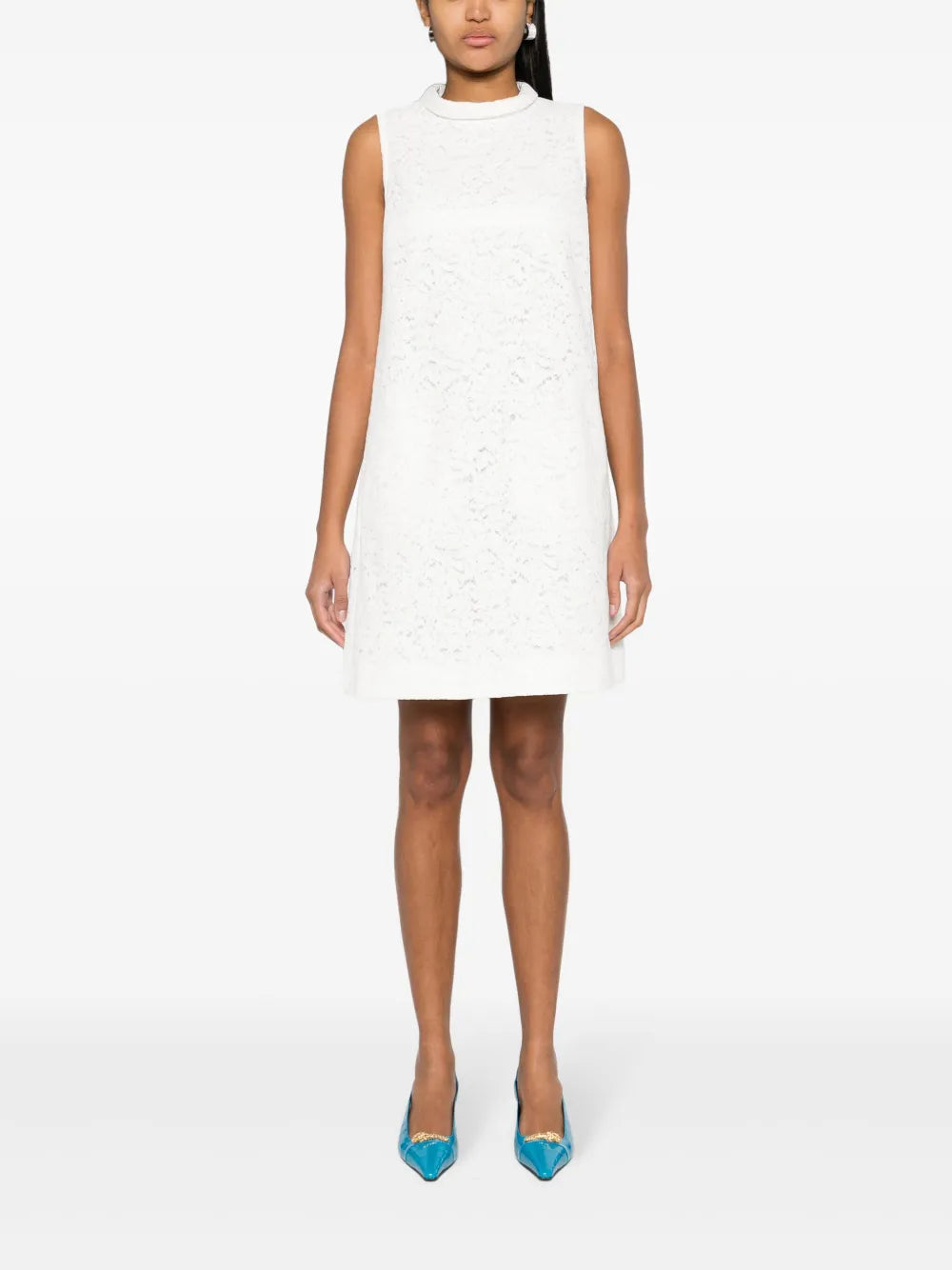 Corded-Lace Mini Dress