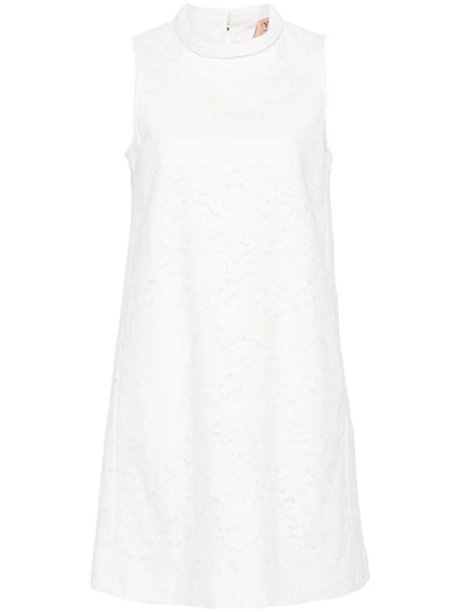 Corded-Lace Mini Dress