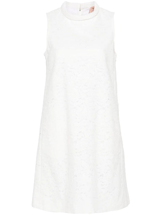 Corded-Lace Mini Dress