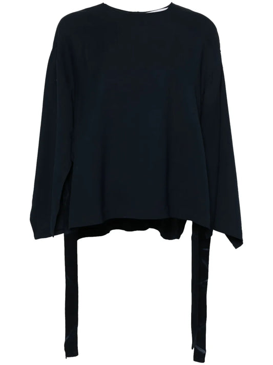 Side-Slit Cady Blouse