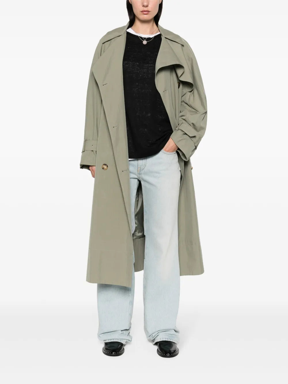 Drop-Shoulder Linen Jumper