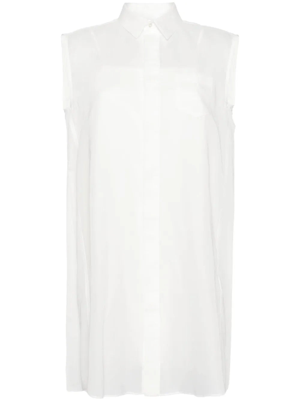 Pleat-Detail Shirt Dress